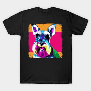 Miniature Schnauzer Pop Art - Dog Lover Gifts T-Shirt